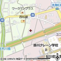 静岡県掛川市大池398周辺の地図