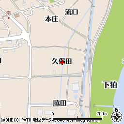 京都府相楽郡精華町下狛久保田周辺の地図