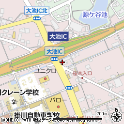 静岡県掛川市大池2707周辺の地図