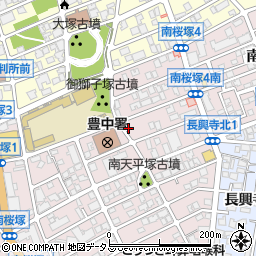 豊中交通安全自動車協会周辺の地図