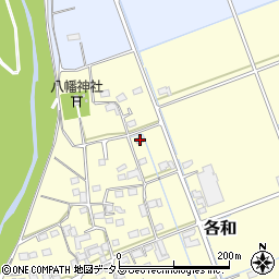 静岡県掛川市各和60周辺の地図