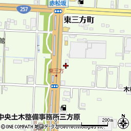 静岡県浜松市中央区東三方町161周辺の地図