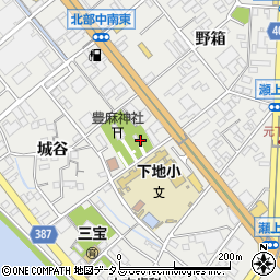 愛知県豊橋市下地町宮前周辺の地図