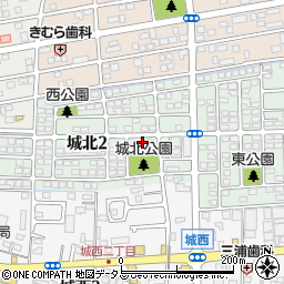 掛川市役所　城北地域生涯学習センター周辺の地図