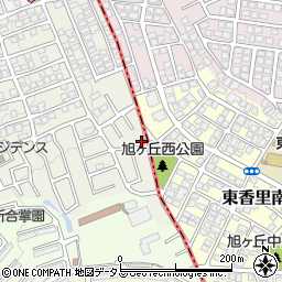寝屋川成田東が丘郵便局周辺の地図