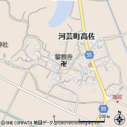 誓教寺周辺の地図