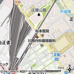 摂津家具センター周辺の地図
