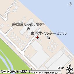 東西オイルターミナル大井川油槽所周辺の地図