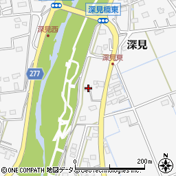 静岡県袋井市深見1193周辺の地図
