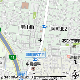 産経新聞　桜塚販売所周辺の地図