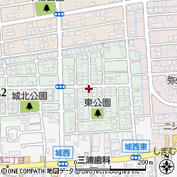 静岡県掛川市城北周辺の地図