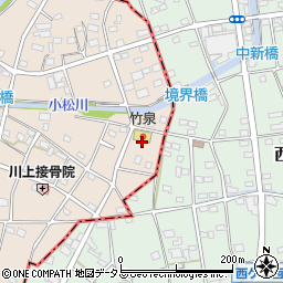 有限会社竹泉浜北店周辺の地図