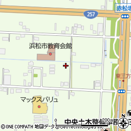 静岡県浜松市中央区東三方町152周辺の地図