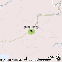 勝間田城跡周辺の地図
