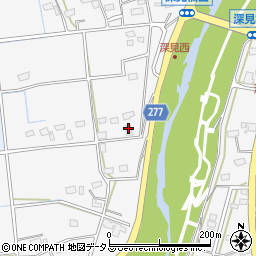 静岡県袋井市深見2422周辺の地図