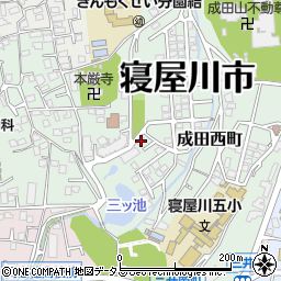 大阪府寝屋川市美井元町21-8周辺の地図