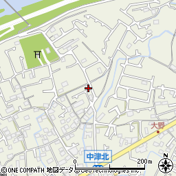 加古川中津簡易郵便局周辺の地図
