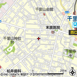 大阪府吹田市千里山西周辺の地図