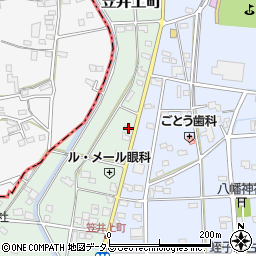 静岡県浜松市中央区笠井上町184周辺の地図