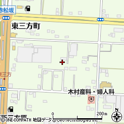 静岡県浜松市中央区東三方町168周辺の地図