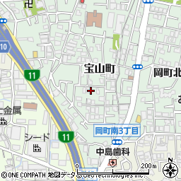 大阪府豊中市宝山町19-31周辺の地図
