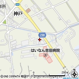 静岡県榛原郡吉田町神戸2542周辺の地図