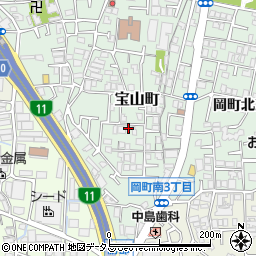 大阪府豊中市宝山町19-32周辺の地図