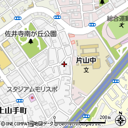大阪府吹田市上山手町57-5周辺の地図