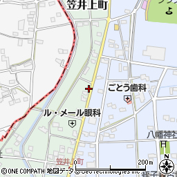静岡県浜松市中央区笠井上町183周辺の地図