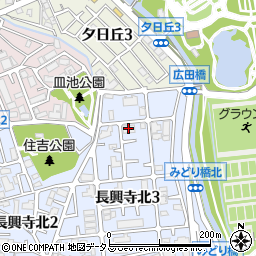 レイセニット緑地公園周辺の地図