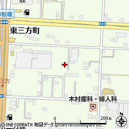 静岡県浜松市中央区東三方町167周辺の地図