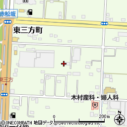 静岡県浜松市中央区東三方町周辺の地図
