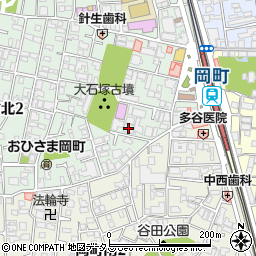 岡町シティハウス周辺の地図