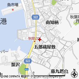 愛知県蒲郡市西浦町五郎蔵屋敷25周辺の地図