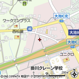 静岡県掛川市大池432周辺の地図