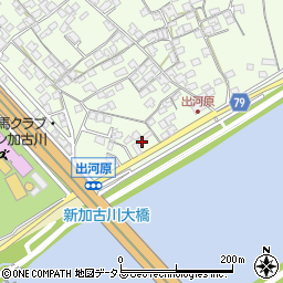 兵庫県加古川市東神吉町出河原258周辺の地図