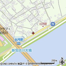 兵庫県加古川市東神吉町出河原257周辺の地図