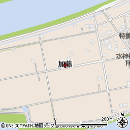 愛知県豊橋市前芝町加藤周辺の地図