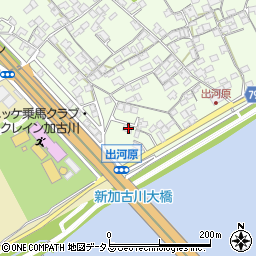兵庫県加古川市東神吉町出河原280周辺の地図