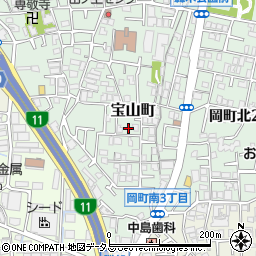 大阪府豊中市宝山町20-9周辺の地図