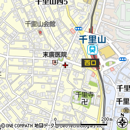 ＹＵＫＡＣＰ千里山店周辺の地図