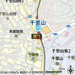 千里山阪急ビル周辺の地図
