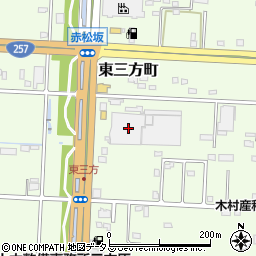 静岡県浜松市中央区東三方町162周辺の地図