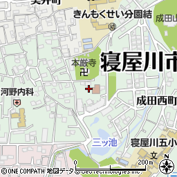 大阪府寝屋川市美井元町20-13周辺の地図