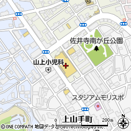 クリーニングルビー　関西スーパー佐井寺店周辺の地図