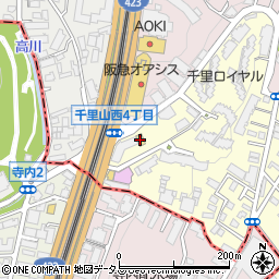 ファミリーマート吹田千里山西店周辺の地図