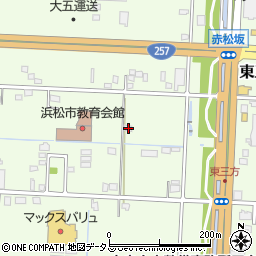 静岡県浜松市中央区東三方町150周辺の地図