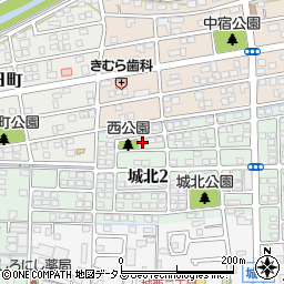 静岡県掛川市城北2丁目19周辺の地図
