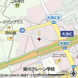 静岡県掛川市大池461周辺の地図
