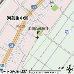 三重県津市河芸町中瀬316-2周辺の地図
